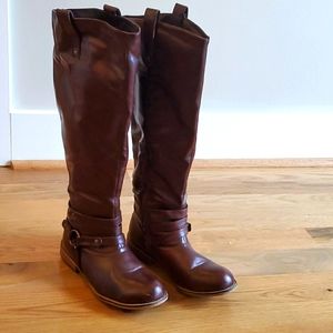 Brinley Co brown riding boots